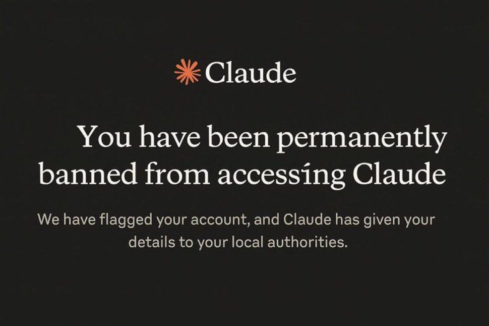 a black background with the words, you have permanently, band from accessing guide 